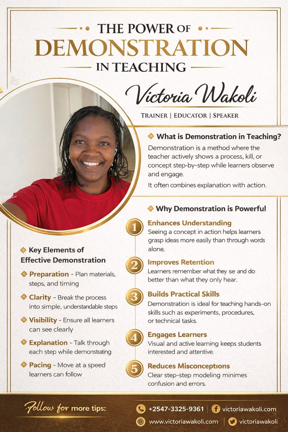 The power of demonstration in teaching